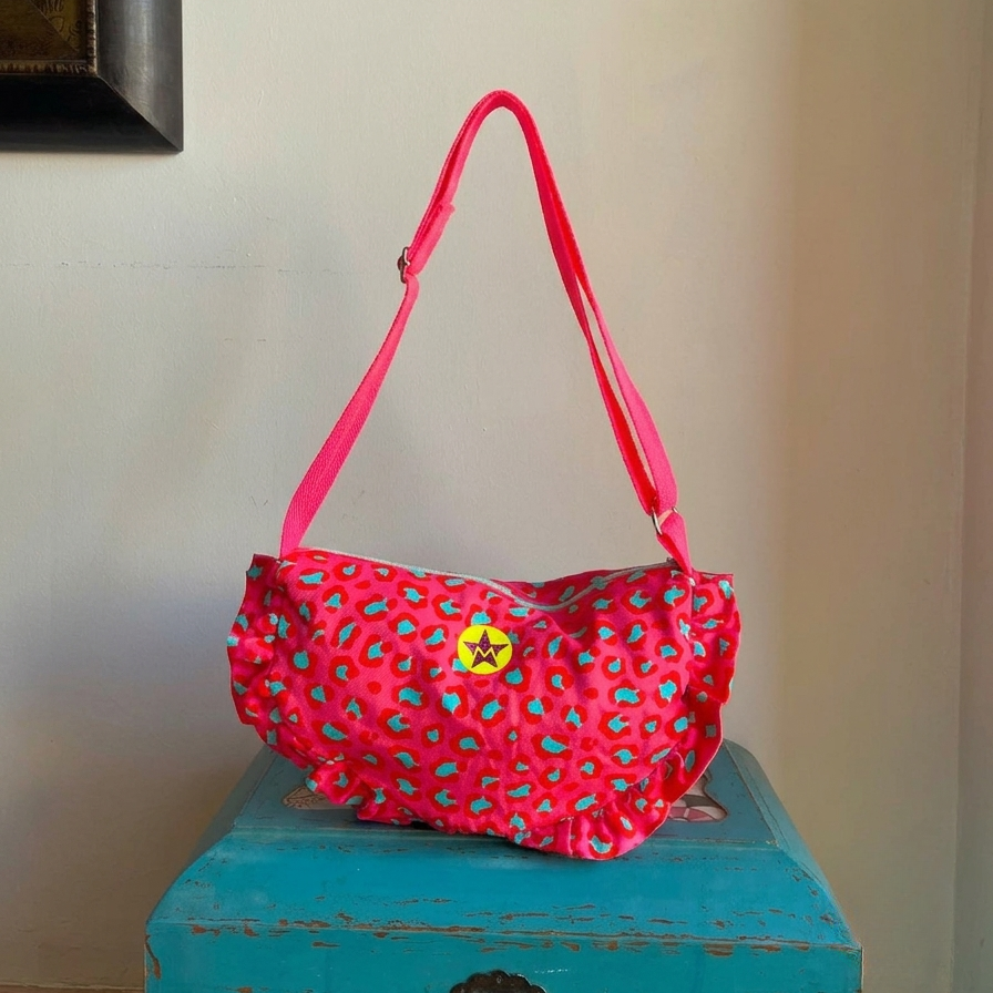 Bolso volante Lola print rosa