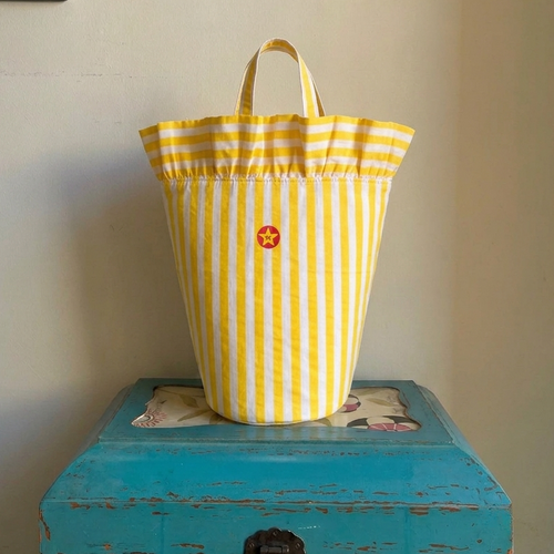 Bolsa sunset hat rayas amarillas