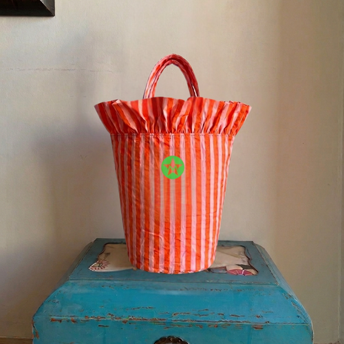 Bolso sunset hat rayas naranja