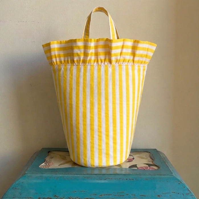 Bolsa sunset hat rayas amarillas