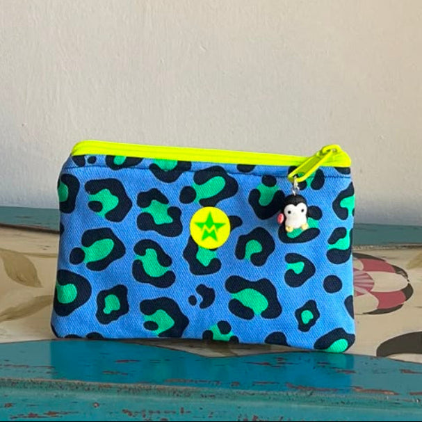 Monedero Feria Print azul