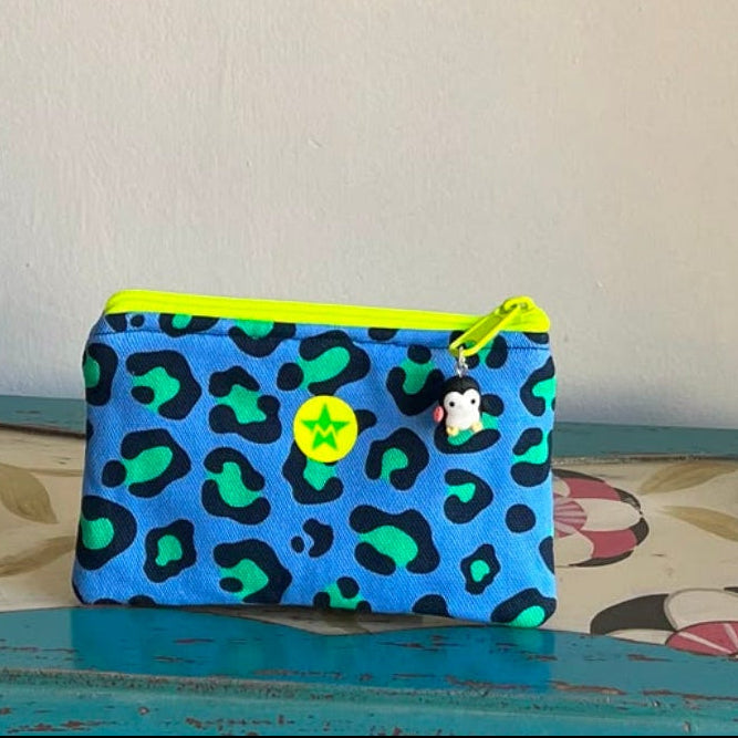 Monedero Feria Print azul