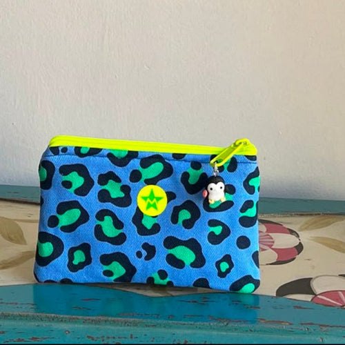 Monedero Feria Print azul