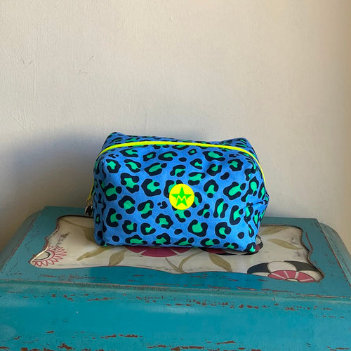 Neceser mini print azul